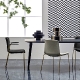 Table design bois 4 pieds Babila Pedrali frene Plateau Fenix bois multiplis plateau design marbre 