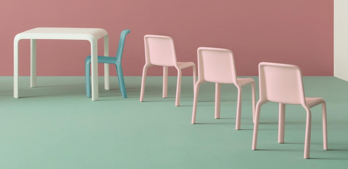 Table 4 pieds Snow Odo Fioravanti Pedrali