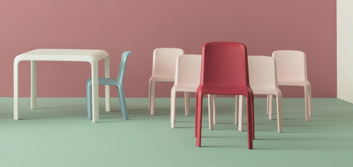 Table 4 pieds Snow Odo Fioravanti Pedrali
