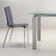 Table 4 pieds Space Pedrali inox 