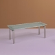Table 4 pieds Space Pedrali inox 