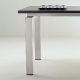 Table 4 pieds Space Pedrali inox 