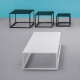 Table lounge bout de canapé Code Gigogne Pedrali acier marbre
