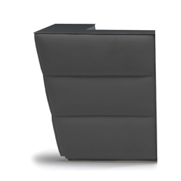 Comptoir de bar Oblique soft Pedrali angle design capitonné 