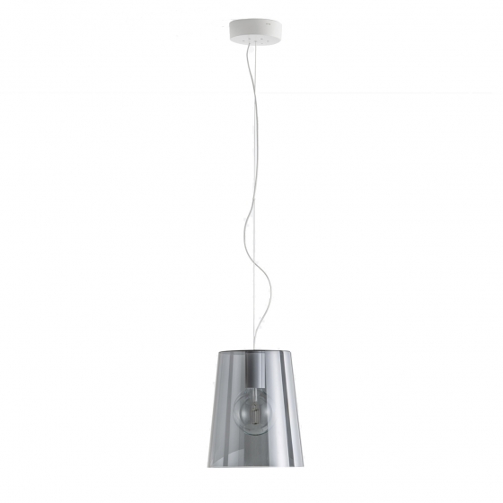Suspension design L001S Pedrali lampe blanc noir grise beige transparent