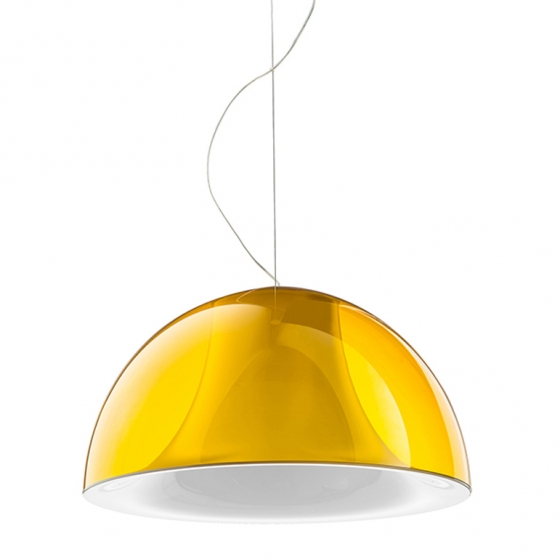 Suspension design L002S Pedrali lampe blanc noir rouge jaune transparent