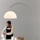 Lampadaires excentré L002T Alberto Basaglia Pedrali Design Lampe salon jaune rouge blanc noir