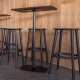 Tabouret Babila Pedrali aluminium tissu frene promo plaza mobilier