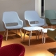 Fauteuil lounge Babila Comfort Pedrali frene bois garni promo mobilier