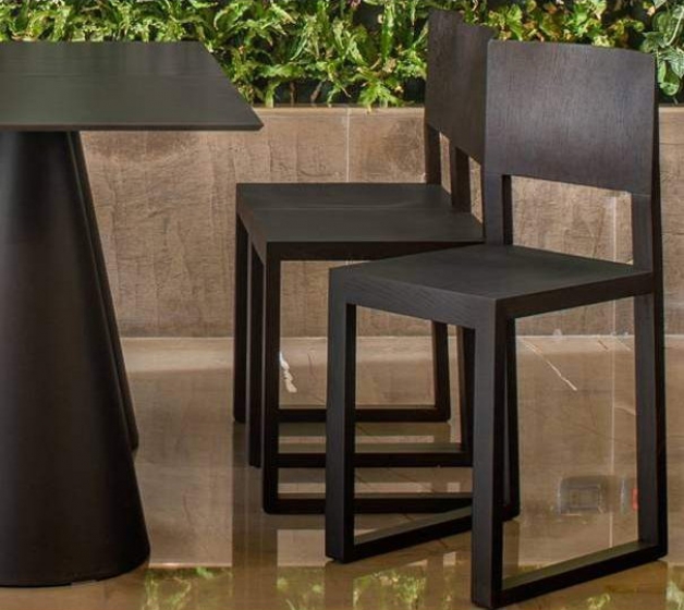 chaise Brera Pedrali bois chenê plaza mobilier promo cafe hotel