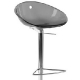 Tabouret Gliss Pedrali assise garnie pivotant cuir naturel Plaza mobilier
