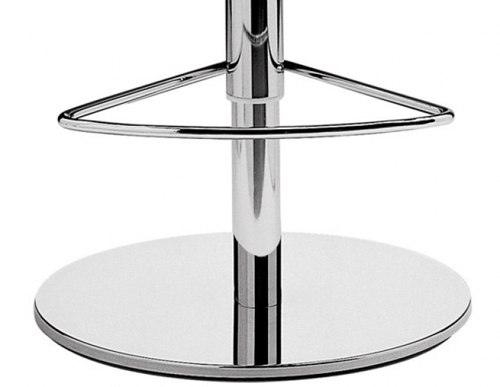 Tabouret Gliss Pedrali assise garnie pivotant cuir naturel Plaza mobilier