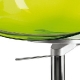 Tabouret Gliss Pedrali assise garnie pivotant cuir naturel Plaza mobilier