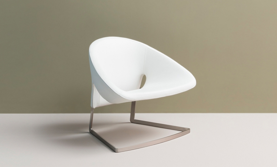 Joker Pedrali Design Roberto Semprini fauteuil lounge acier inox 