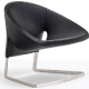 Joker Pedrali Design Roberto Semprini fauteuil lounge acier inox 