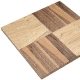 Plateau de table carré plaqué bois marqueterie placage en bois naturel noyer olivier chene