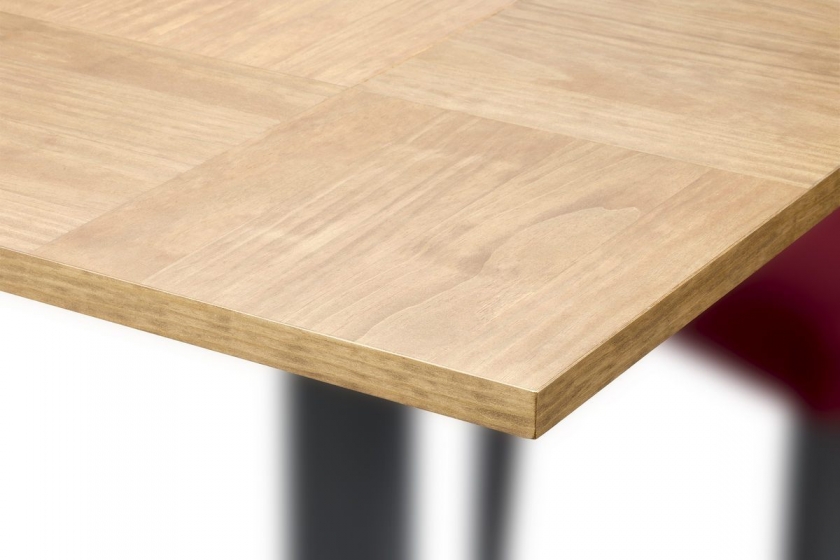 Plateau de table carré plaqué bois marqueterie placage en bois naturel noyer olivier chene