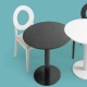 Table modulable complète luna Plateau circulaire bois plateau emboite table ronde bois modulable