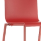 achat chaise rouge kuadra XL pedrali design chaise inox empilable restaurant