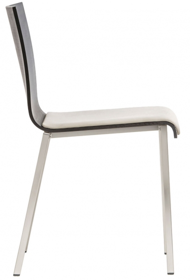 kuadra xl pedrali design cp chêne chaise inox mobilier empilable achat collectivité 