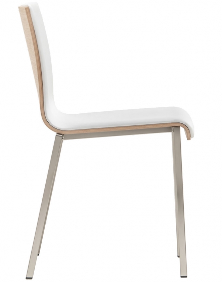 kuadra xl pedrali design cp chêne chaise inox mobilier empilable achat collectivité 