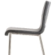 kuadra pedrali design chaise inox mobilier empilable tissu cuir promo chaise confortable