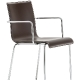 kuadra pedrali design fauteuil cuir tissu mobilier empilable promo chaise réunion collectivité 
