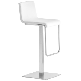 kuadra pedrali design inox tabouret tissu mobilier cafe promo chaise haute tabouret fonctionnel confortable pivotant