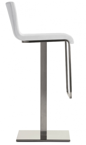 kuadra pedrali design inox tabouret tissu mobilier cafe promo chaise haute tabouret fonctionnel confortable pivotant