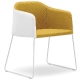 achat pedrali laja 881 fauteuil plaza mobilier acier cuir tissu promo fauteuil confort jaune