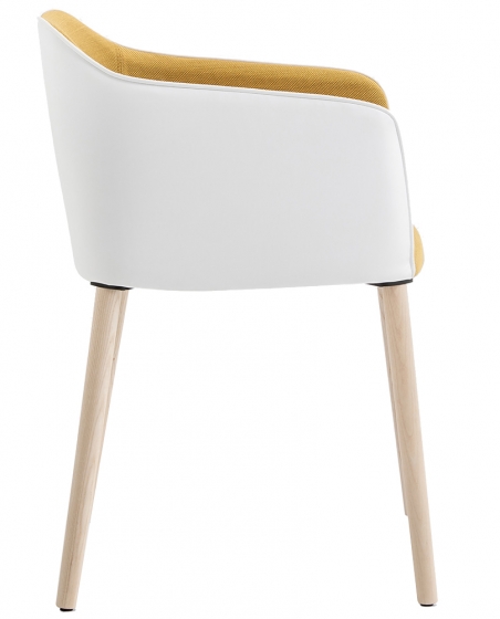 achat pedrali laja 884 fauteuil plaza mobilier frêne cuir tissu promo fauteuil jaune confortable