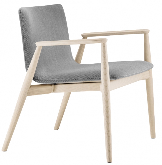 achat pedrali malmo fauteuil lounge 297 stéphane plaza mobilier frêne bois scandinave