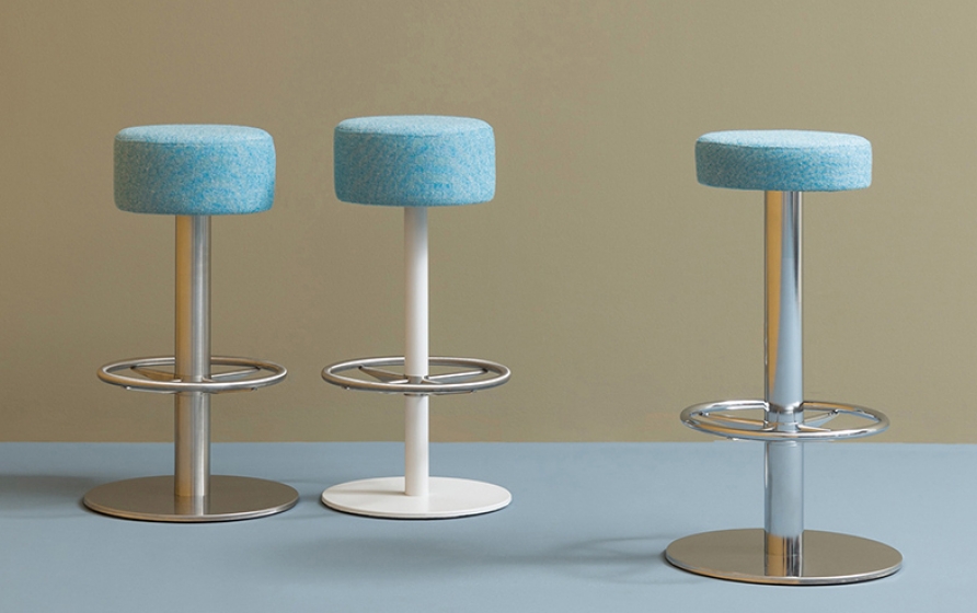 achat pedrali lotus 4415 tabouret rond pivotant inox confort plaza