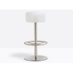 achat pedrali lotus 4415 tabouret rond pivotant inox confort plaza