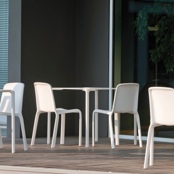 Chaise Snow Fioravanti Pedrali empilable design extérieur terrasse chaise bleu grise blanche verte rouge beige grise 