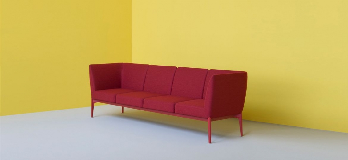 Canapé contemporain Social Patrick Jouin Pedrali DSO design confortable 2 3 ou 4 places tructure fonte aluminium assise et do