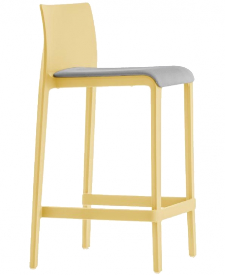 Chaise haute Volt 677/2 design Dondoli Pocci Pedrali assise garnie hauteur assise 68 ou 78 cm
