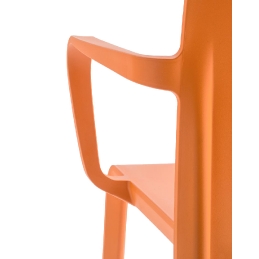 Fauteuil design Volt 674 HB Pedrali ergonomie résine empilable terrasse interieur exterieur orange bleu blanc noir rouge beige