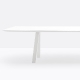 Table conference 4 pieds metal Arki Pedrali acier compact stratifié fenix pieds design industriel 