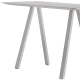 Mange debout table haute 4 pieds Arki exterieur Pedrali acier laqué plateau fin compact fenix style industriel