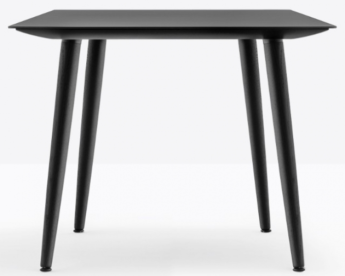 Table design bois 4 pieds Babila Pedrali frene Plateau Fenix bois multiplis plateau design marbre 