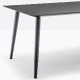 Table design bois 4 pieds Babila Pedrali frene Plateau Fenix bois multiplis plateau design marbre 