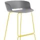 Chaise haute tabouret Babila Pedrali acier chrome garnie promo mobilier