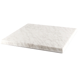Werzalit Plateau table carré Moulé décor marbre bistro cadre laiton 121 Marbre Gênes 144 Marbre sicile 209 Marbre almeria 