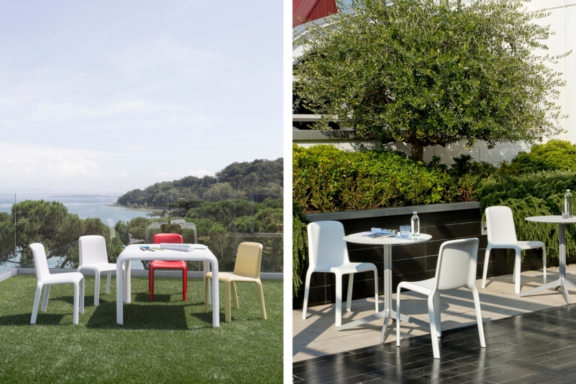 Table 4 pieds Snow Odo Fioravanti Pedrali