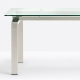 Table 4 pieds Space Pedrali inox 