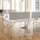 Table 4 pieds Matrix desk Claudio Dondoli Marco Pocci Pedrali 