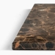Plateau de table Marbres de couleur Pedrali arrondi droit plat 