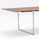 Table Toa Pedrali industriel fonctionnel design fenix couleur aluminium moulé