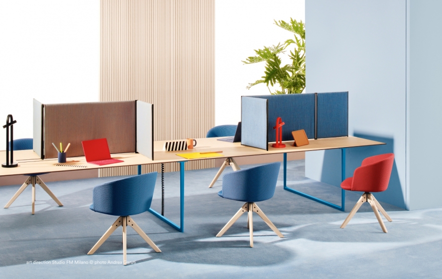 Table Conférence bureau Toa Pedrali industriel fonctionnel design fenix